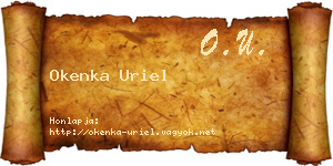 Okenka Uriel névjegykártya